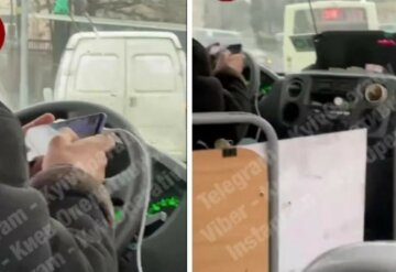 Київський маршрутник привернув увагу своєю поведінкою за кермом, відео: "Ситуація унікальна"