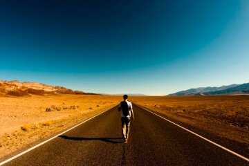 человек, дорога, путешествие