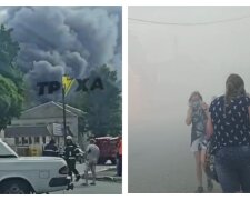 Все в диму: масштабна пожежа на ринку, злетілися всі рятувальники міста