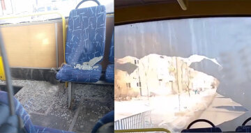 Маршрутка з розбитим склом розвозить пасажиром по Дніпру: зупинила тільки поліція