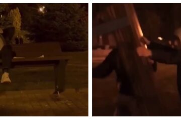 У Харкові малолітки влаштували погром у парку, відео: "трощили лавочки і..."