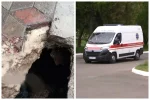 НП на зупинці: жінка провалилася під землю, на допомогу кинулися перехожі