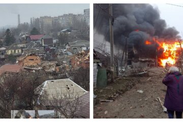 Путінська армія вдарила ракетами по приватним будинкам в Дніпрі, над містом піднімається чорний дим: кадри з місця