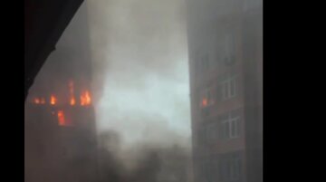 В Одессе во время вражеской атаки возникли пожары