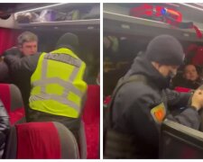 Пасажирів без щеплення насильно вивели поліцейські: відео з автобуса Одеса-Київ