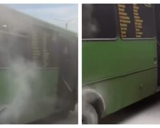 В Одесі на ходу загорілася маршрутка, відео з місця НП: "водій зупинився і..."