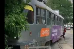 В Одесі трамвай з людьми зійшов з рейок і врізався в дерево: відео НП
