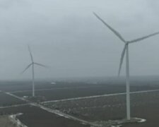 Зеленая энергетика, ветроэлектростанция, альтернативная энергия, скрин