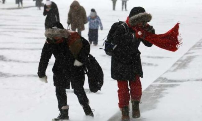 зима, погода