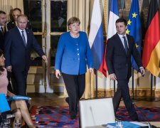 Зеленский, Путин, Меркель в Париже