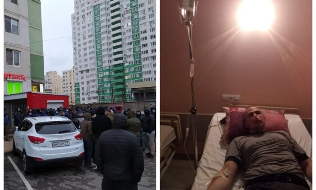 В Одессе избили ветерана АТО, видео: "занял чужое место на парковке"