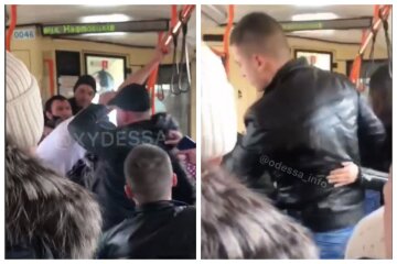 Пасажири влаштували бійню в тролейбусі Одеси, що стало причиною: відео масової бійки