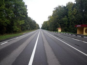 ширина полос автодороги