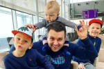 Григорий Решетник с сыновьями