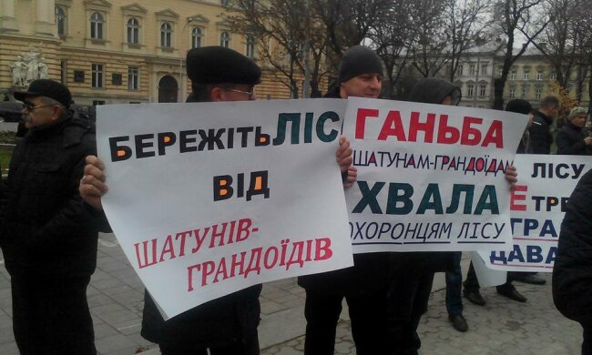 Львів’яни вийшли на пікет проти “шатунів” (фото)