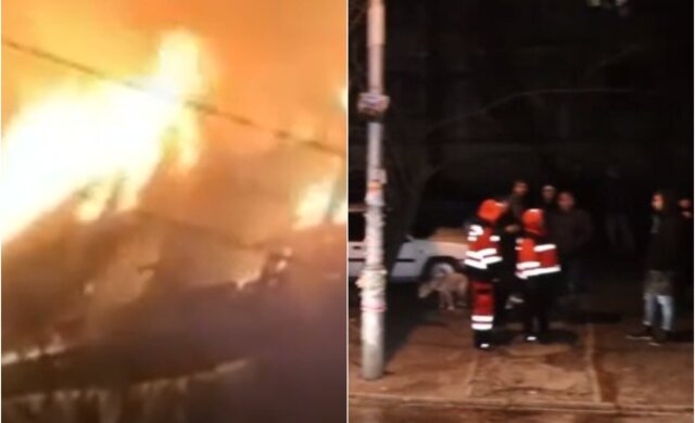 Масштабный пожар в Киеве, огонь охватил многоэтажное здание: первые кадры с места ЧП