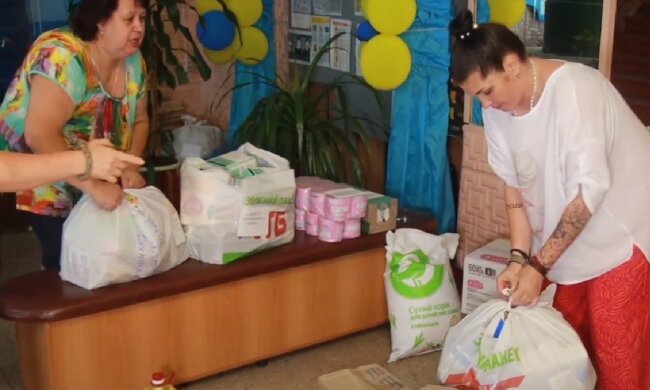 Бесплатные продукты для ВПЛ и пенсионеров в Харьковской области