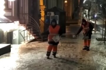 Сніг, зима, ожеледь