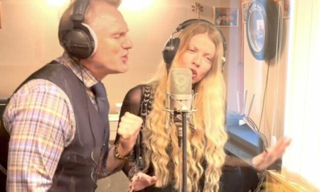 Євген Рибчинський «поховав» зрадницю Повалій і заспівав одну з її пісень дуетом з солісткою ансамблю ЗСУ