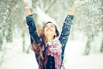 радость, зима, счастье