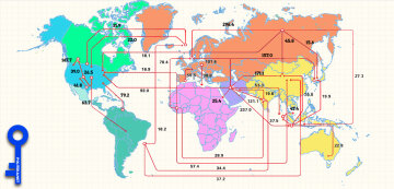 Карта мира нефть торговля