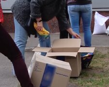 Безкоштовні продукти для ВПО та пенсіонерів у Києві