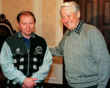 Леонид Кучма и Борис Ельцин