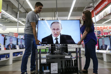 путин, телевизор