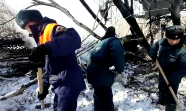 "Выживших нет": появились кадры с места крушения российского самолета