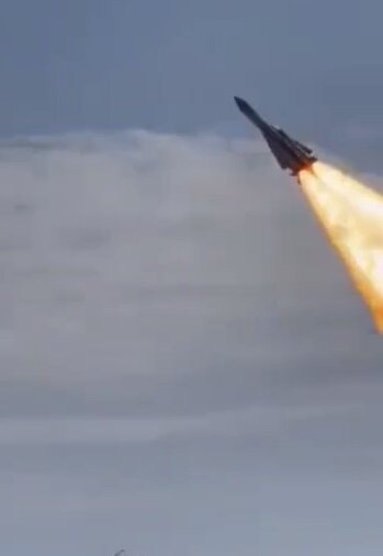 Запуск модернізованої української ракети С-200