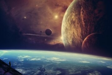 космос вселенная галактика