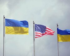Украина США флаги