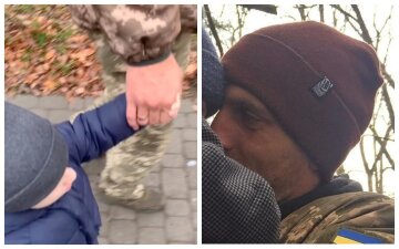 "Не можна дивитися без сліз": прощання дитини з батьком, який вирушає на фронт, розчулило українців