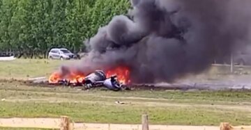 В Алтае (рф) упал вертолет Ми-8