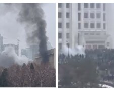 Бунт у Казахстані переріс у стрілянину, адмінбудівлі у вогні: перші кадри