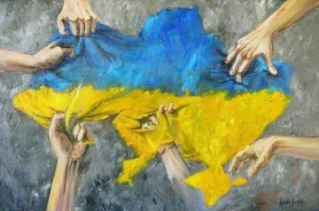 карта украины, раскол украины