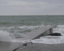 шторм, море, пляж, Одеса