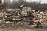 "Как после бомбардировок": уничтоженное пожаром село на Житомирщине показали в сети, видео