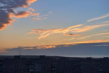 небо, хмари