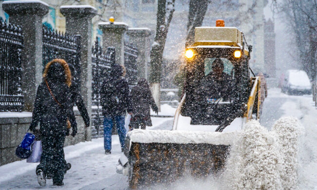 сніг зима київ