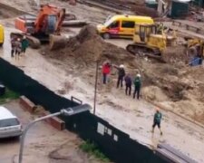 Строительство метро на Виноградарь остановилось: видео ЧП