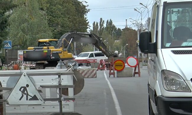 Ограничение движения транспорта в Запорожье