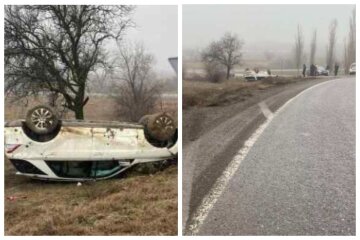 Семья с детьми попала в аварию на одесской трассе, кадры: "Ехали на курорт"