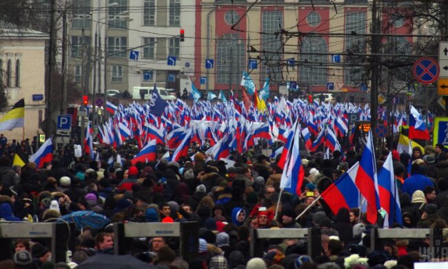 УНИАН, Россия, Протесты