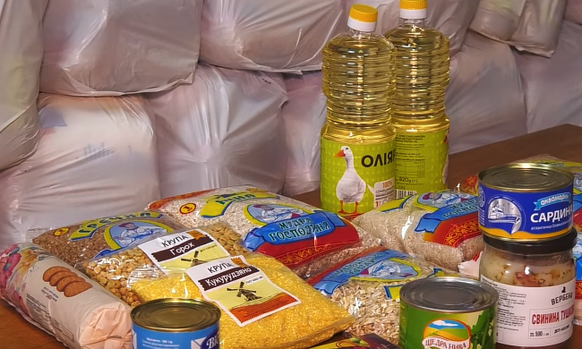 Безкоштовні продукти для ВПО у Вінницькій області