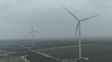Зеленая энергетика, ветроэлектростанция, альтернативная энергия, скрин