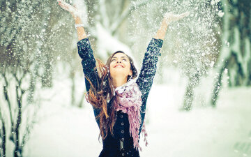 зима, радость, счастье