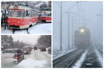 В Киеве массовый сбой в работе транспорта, задерживаются троллейбусы и отменяют электрички: список
