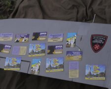 У Горлівці з неба посипалися патріотичні листівки (відео)