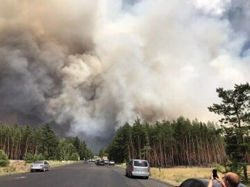 пожар в Луганской области